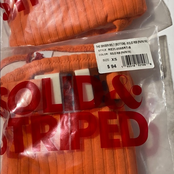 SOLID AND STRIPED - GINGER BELT BOTTOM SOLID RIB - Picture 5 of 7